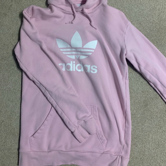 baby pink adidas jumper